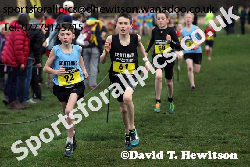 Boys under-13 Inter-District, 2017 Great Edinburgh Cross Country. Photo: David T. Hewitson/Sports for All PIcs